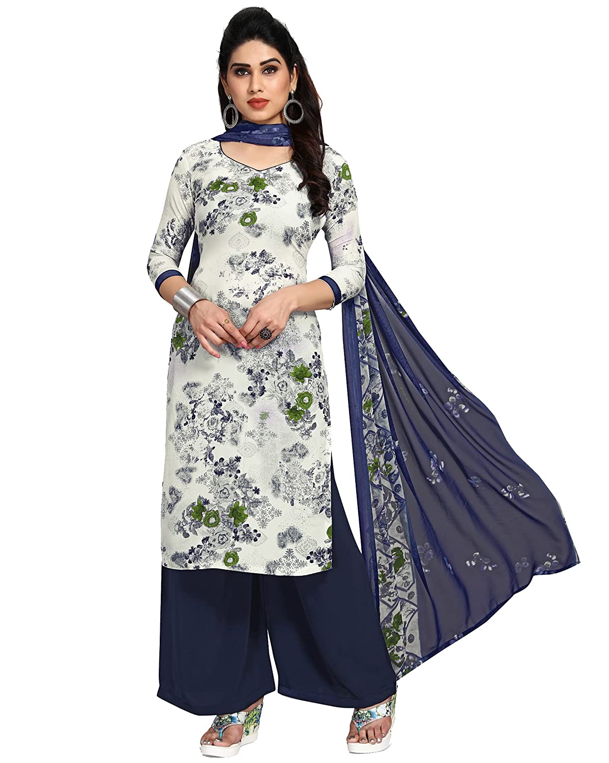 salwar suit with neck pattern